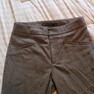 Zara Houndstooth Suit Pants